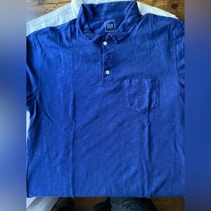 Gap polo medium blue shirt